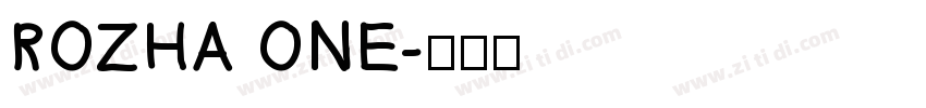 ROZHA ONE字体转换